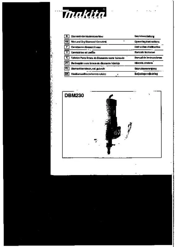 Mode d'emploi MAKITA DBM230