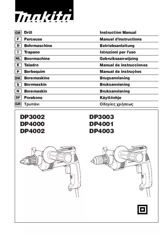 Mode d'emploi MAKITA DP4001