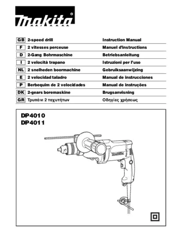 Mode d'emploi MAKITA DP4010