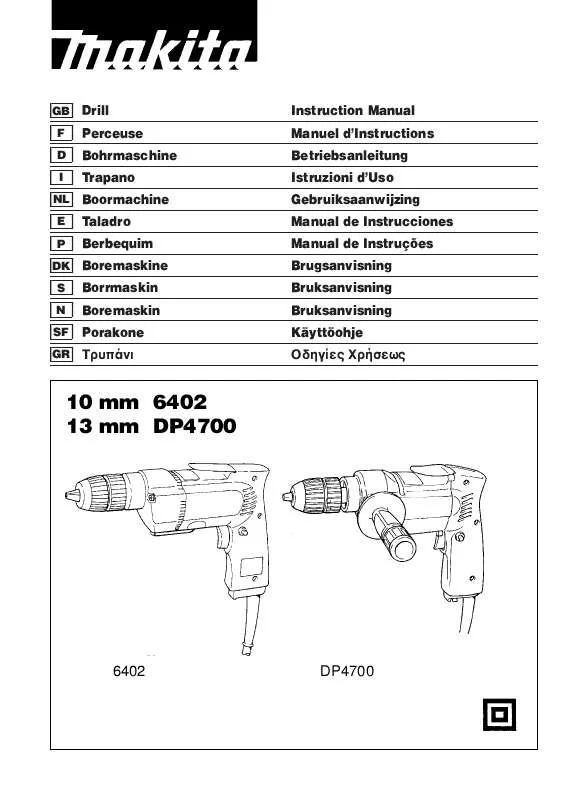 Mode d'emploi MAKITA DP4700