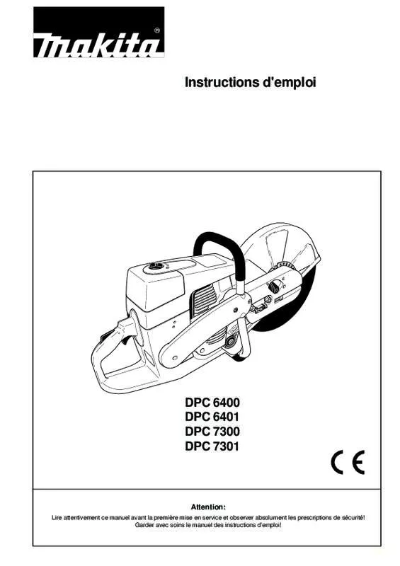 Mode d'emploi MAKITA DPC6401