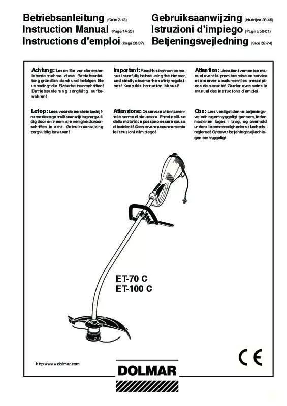 Mode d'emploi MAKITA ET100C