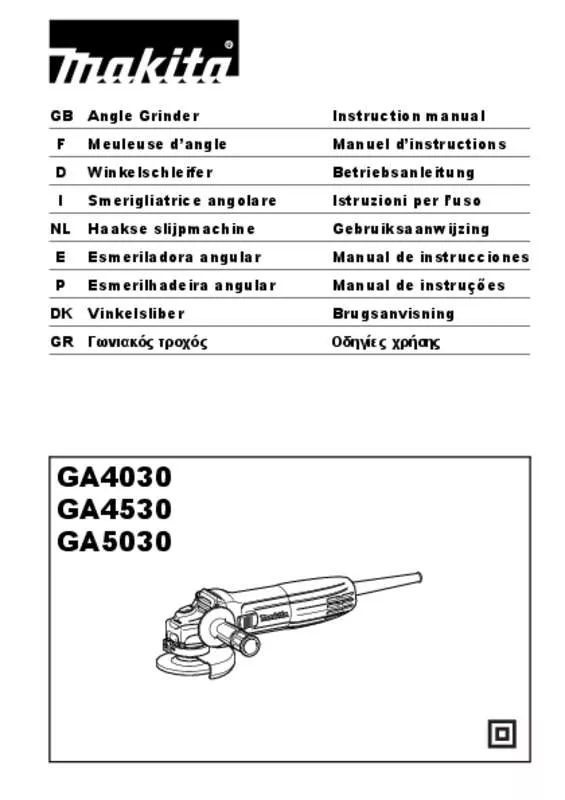 Mode d'emploi MAKITA GA4030