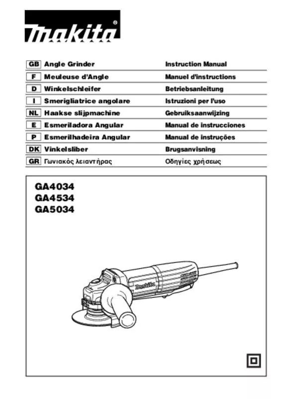 Mode d'emploi MAKITA GA4034