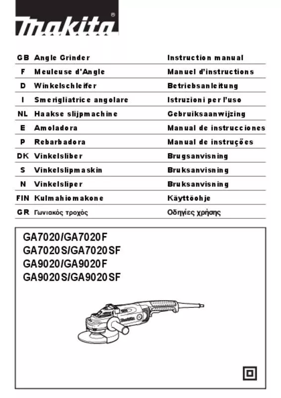 Mode d'emploi MAKITA GA7020S