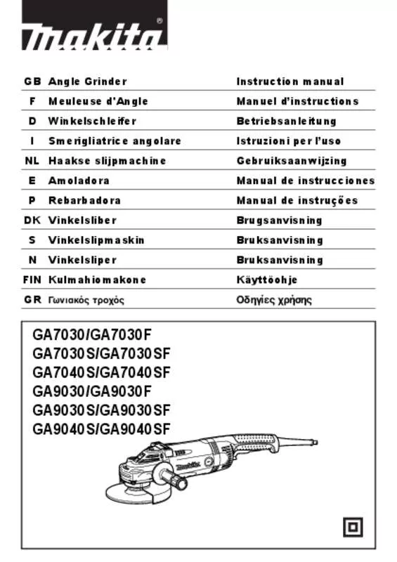 Mode d'emploi MAKITA GA7030