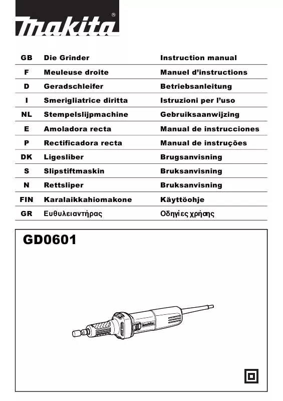 Mode d'emploi MAKITA GD0601