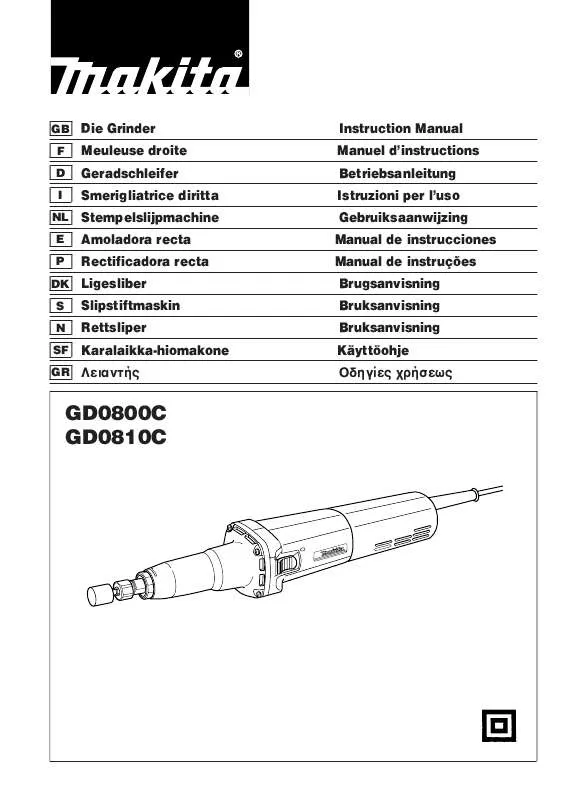 Mode d'emploi MAKITA GD0800C