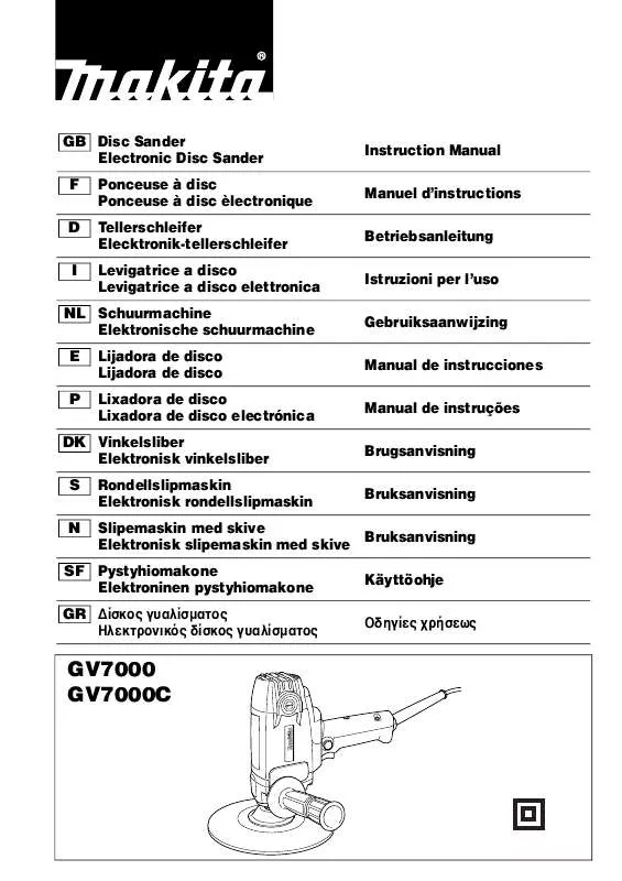 Mode d'emploi MAKITA GV7000