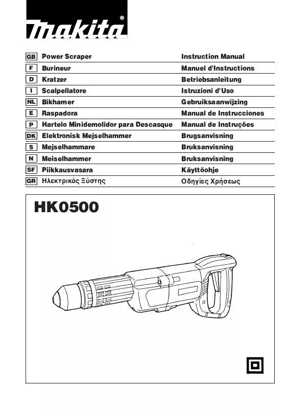 Mode d'emploi MAKITA HK0500