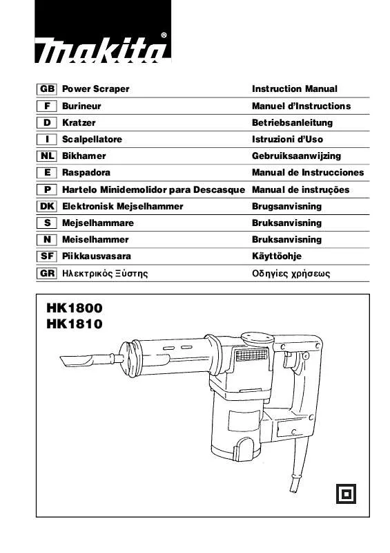 Mode d'emploi MAKITA HK1810