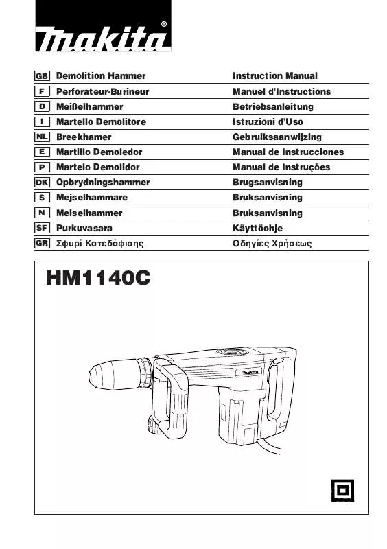 Mode d'emploi MAKITA HM1140C