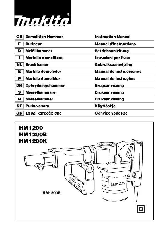 Mode d'emploi MAKITA HM1200