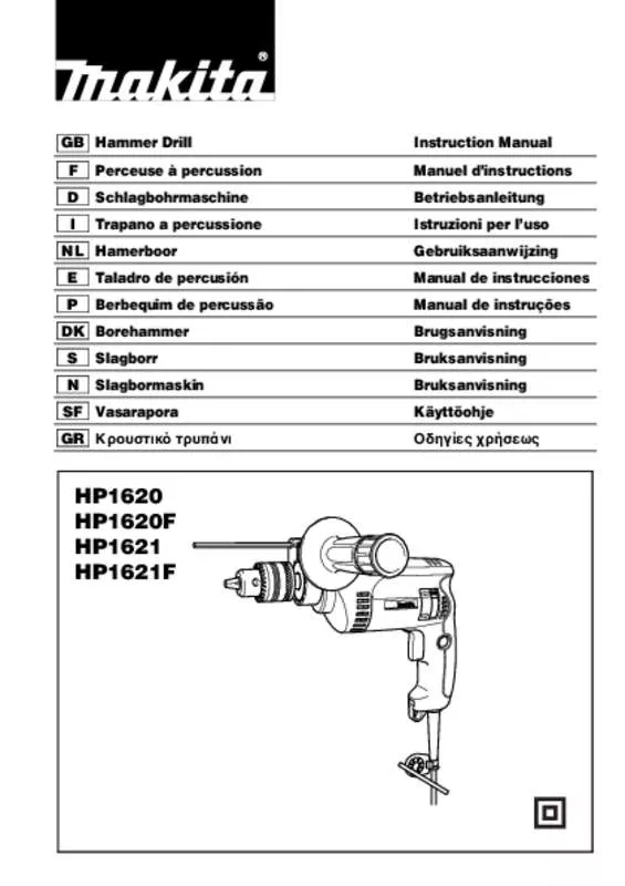 Mode d'emploi MAKITA HP1620F