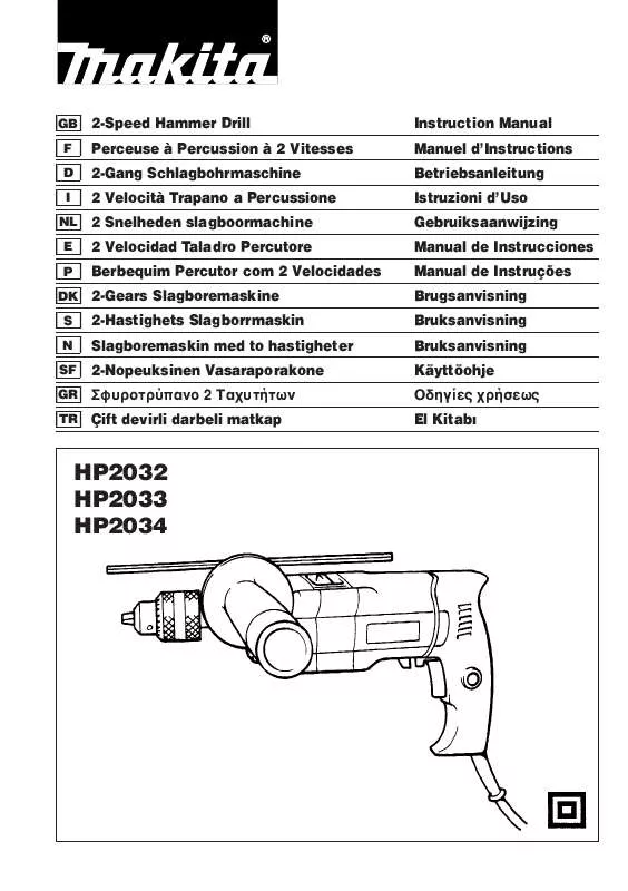 Mode d'emploi MAKITA HP2032