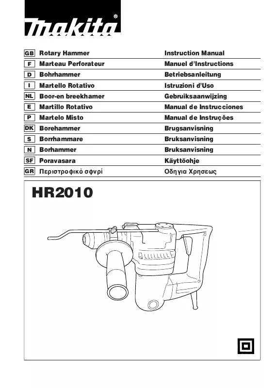 Mode d'emploi MAKITA HR2010