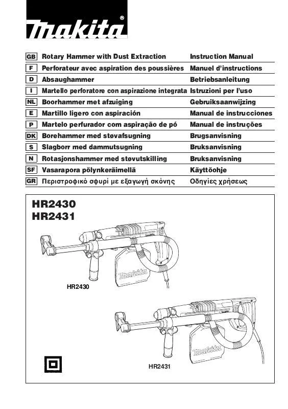 Mode d'emploi MAKITA HR2431