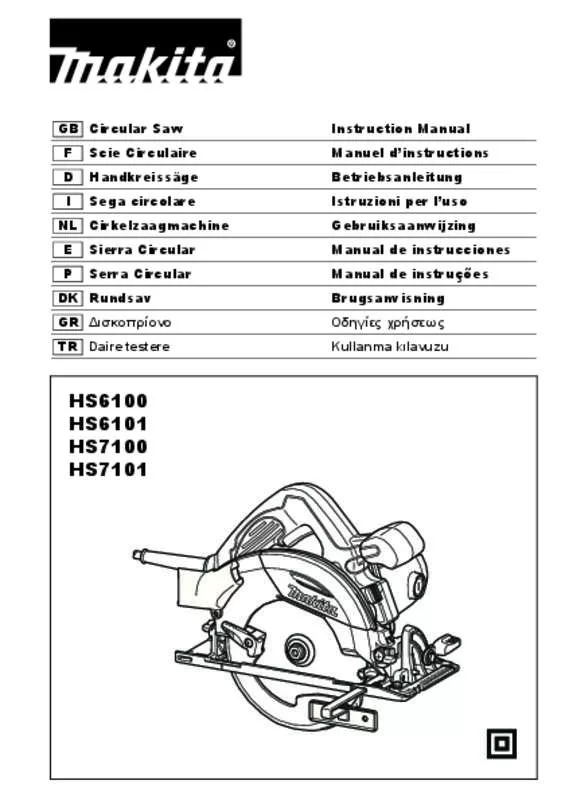 Mode d'emploi MAKITA HS7101