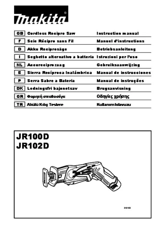 Mode d'emploi MAKITA JR100D