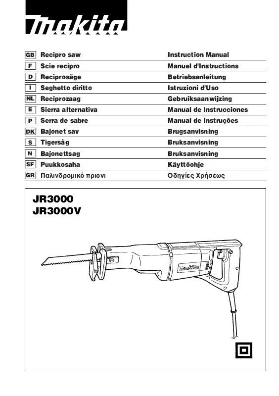 Mode d'emploi MAKITA JR3000V