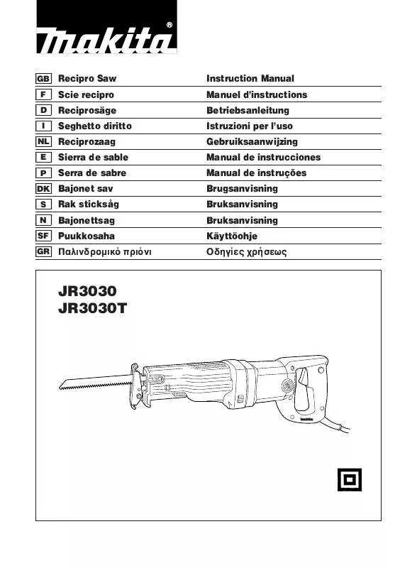 Mode d'emploi MAKITA JR3030