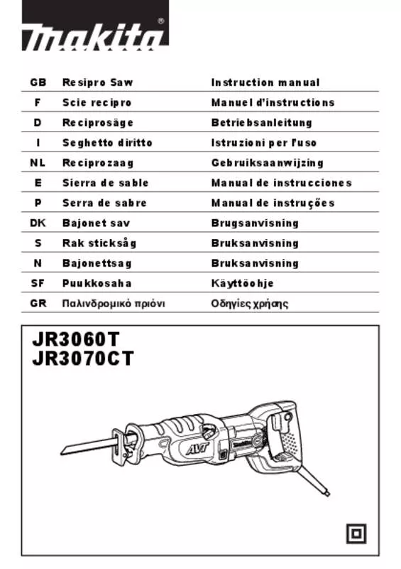 Mode d'emploi MAKITA JR3070CT