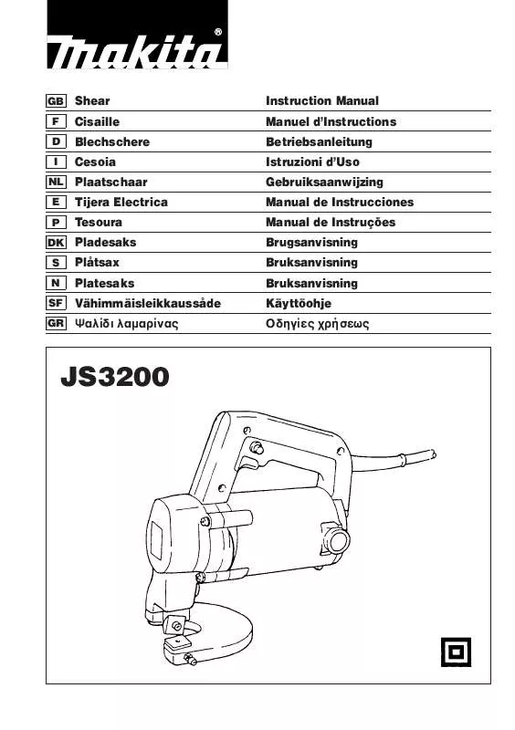 Mode d'emploi MAKITA JS3200