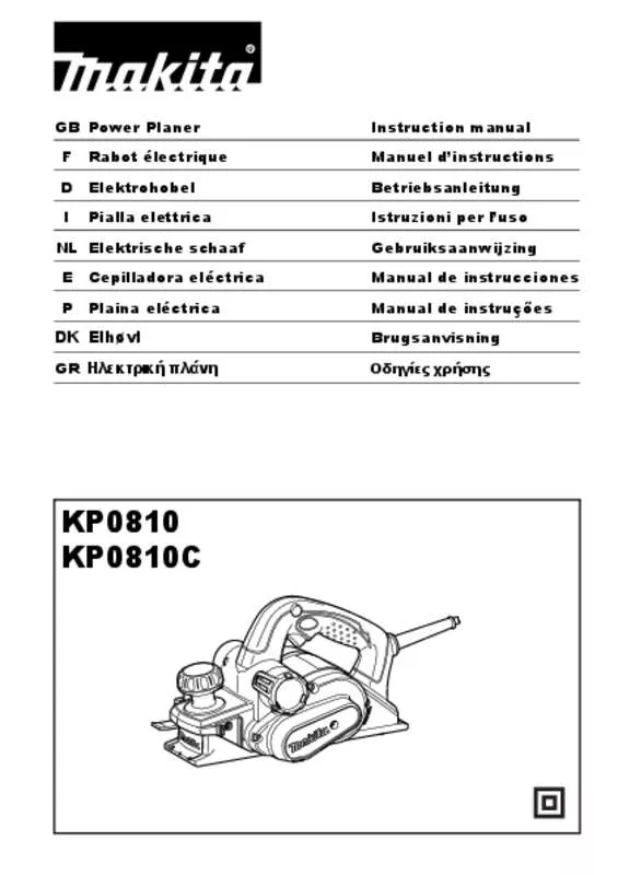 Mode d'emploi MAKITA KP0810C