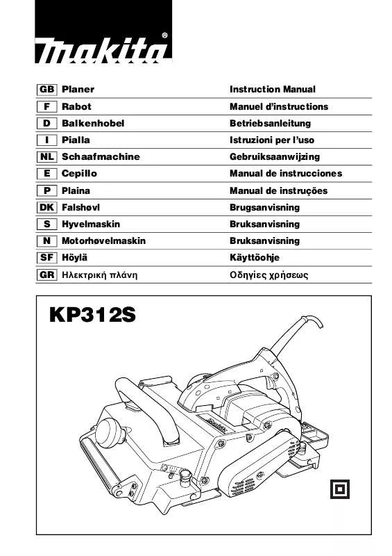 Mode d'emploi MAKITA KP312S