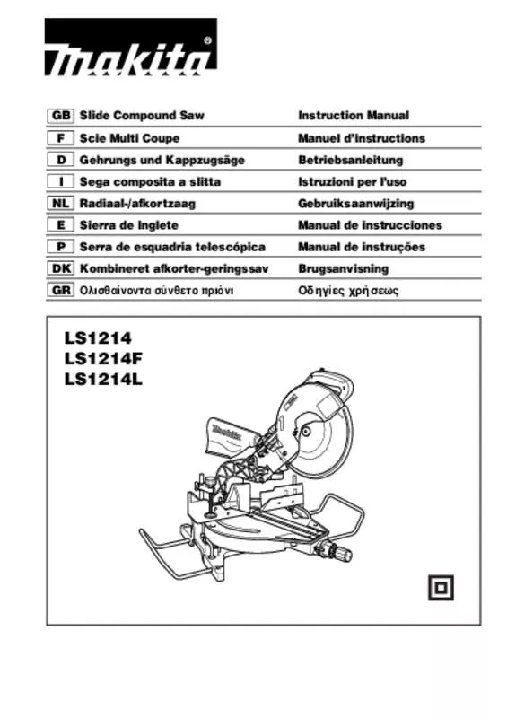 Mode d'emploi MAKITA LS1214L