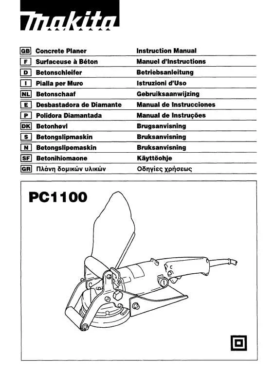 Mode d'emploi MAKITA PC1100