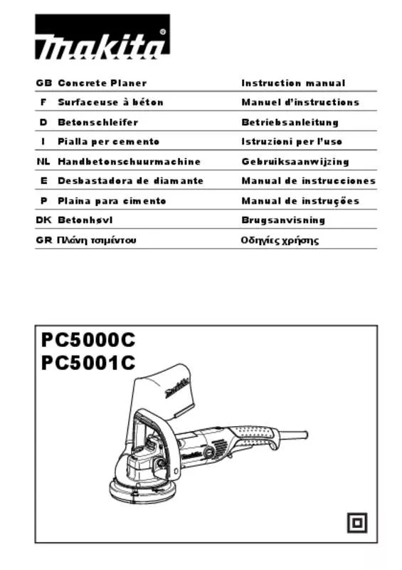 Mode d'emploi MAKITA PC5001C