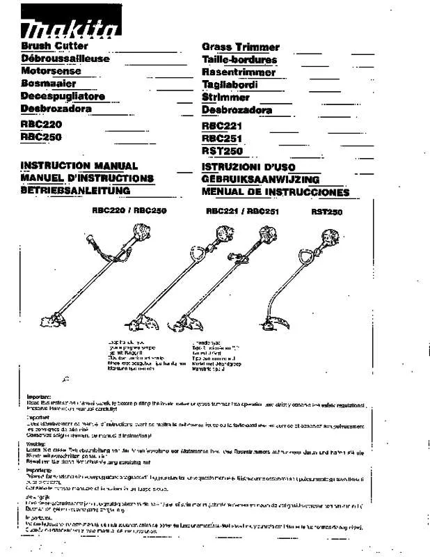 Mode d'emploi MAKITA RBC220