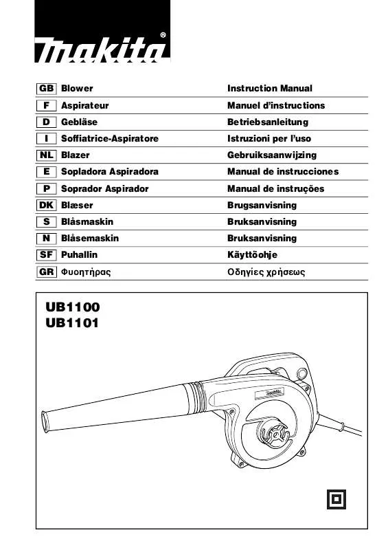 Mode d'emploi MAKITA UB1101