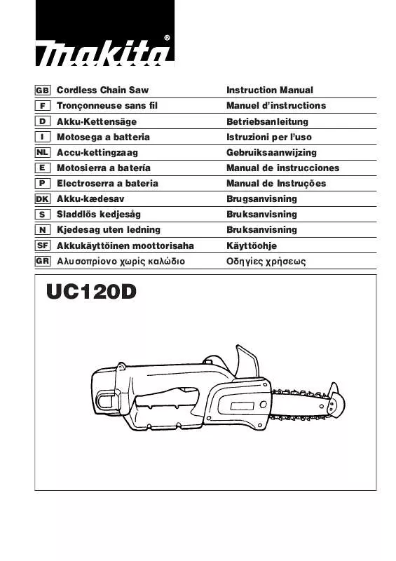 Mode d'emploi MAKITA UC120D