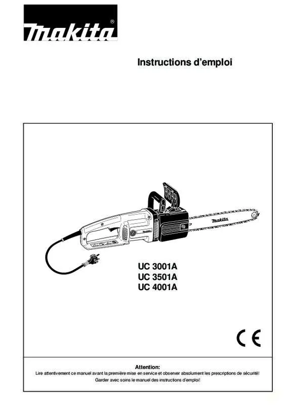 Mode d'emploi MAKITA UC3001A