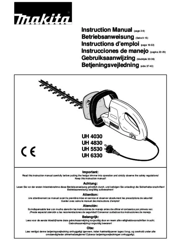 Mode d'emploi MAKITA UH4030