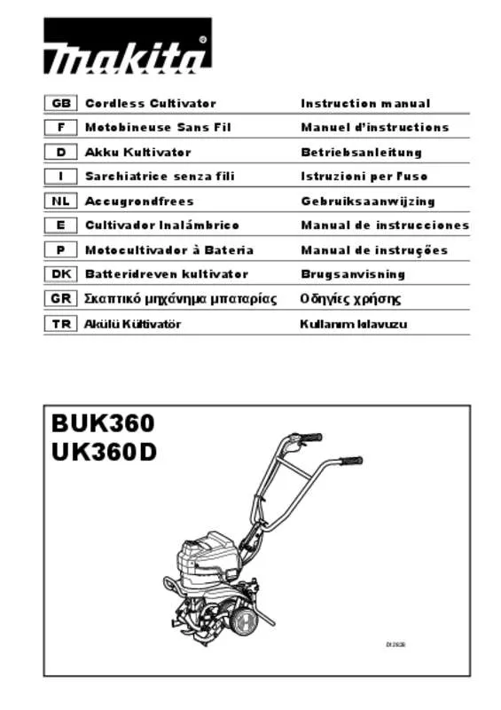 Mode d'emploi MAKITA UK360D