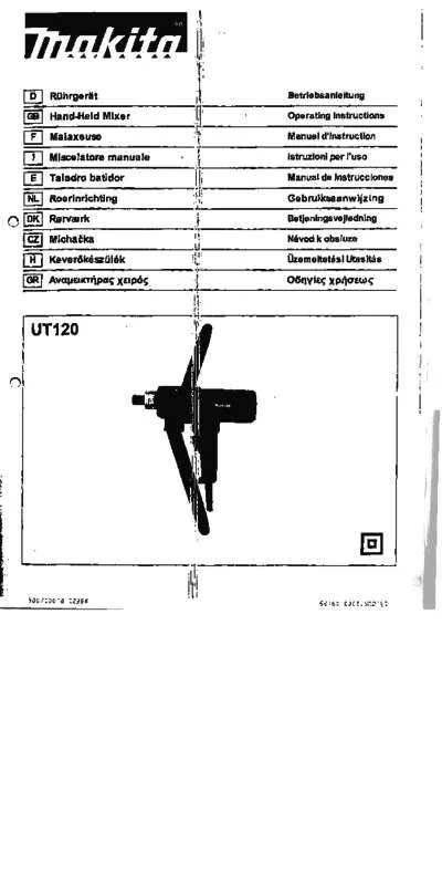 Mode d'emploi MAKITA UT120