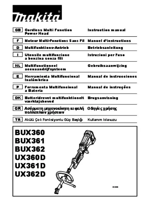 Mode d'emploi MAKITA UX361