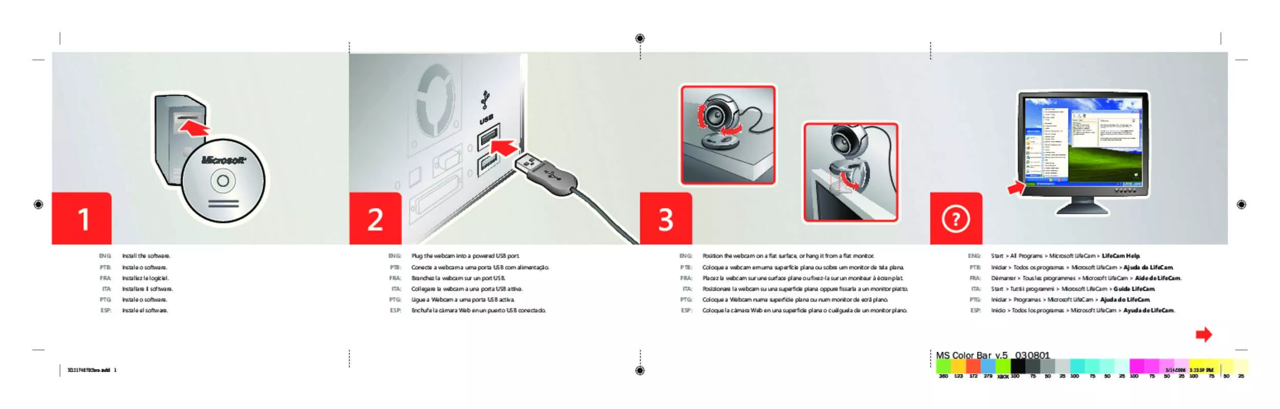 Mode d'emploi MICROSOFT LIFECAM VX-1000