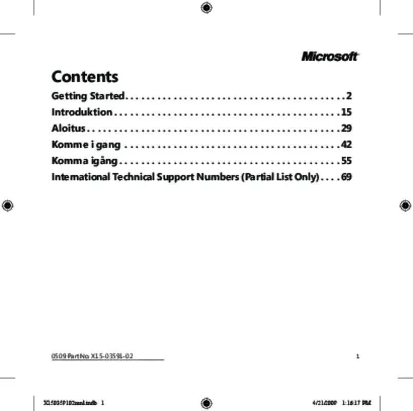 Mode d'emploi MICROSOFT WIRED KEYBOARD 600