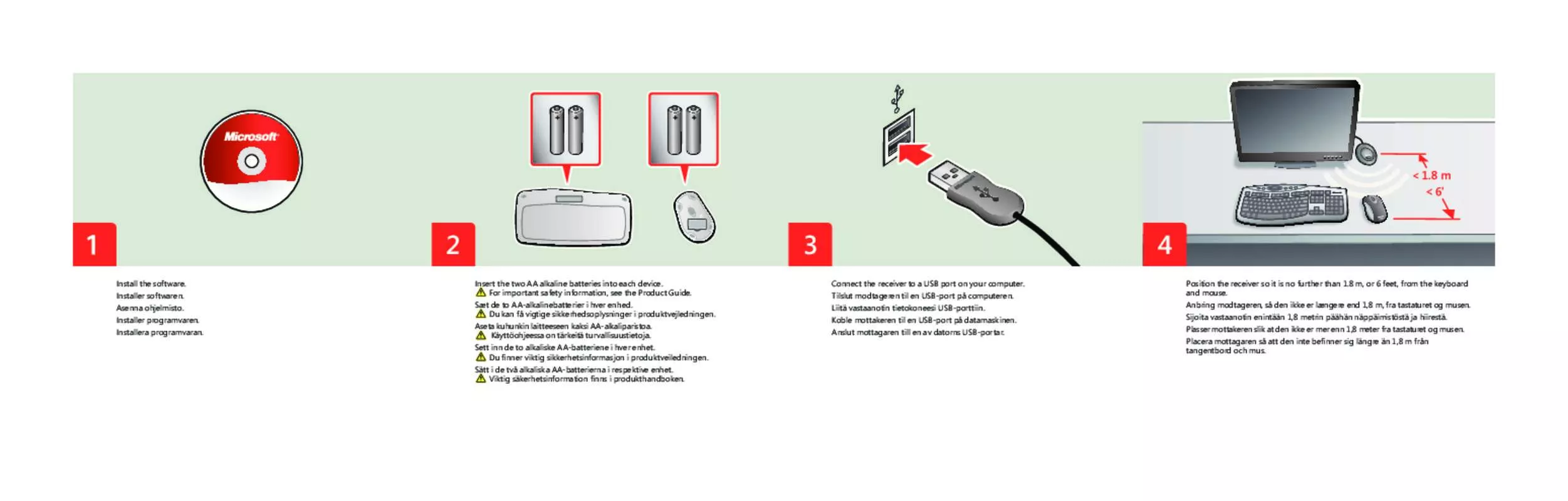 Mode d'emploi MICROSOFT WIRELESS MEDIA DESKTOP 1000