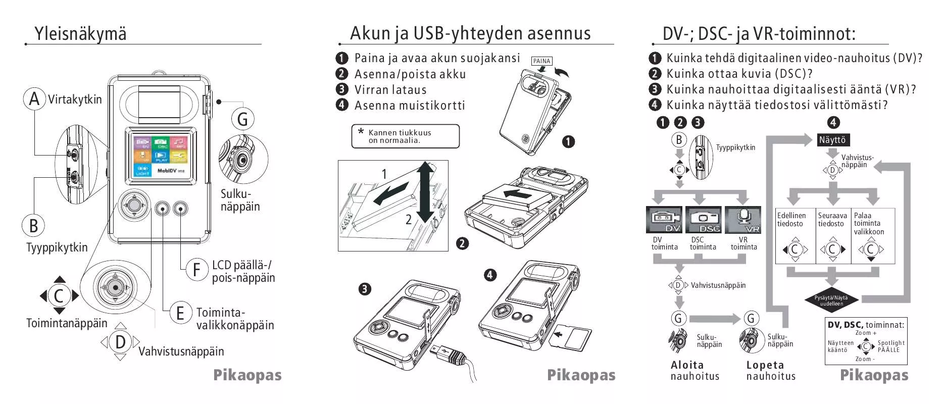 Mode d'emploi MINOX MOBI DV