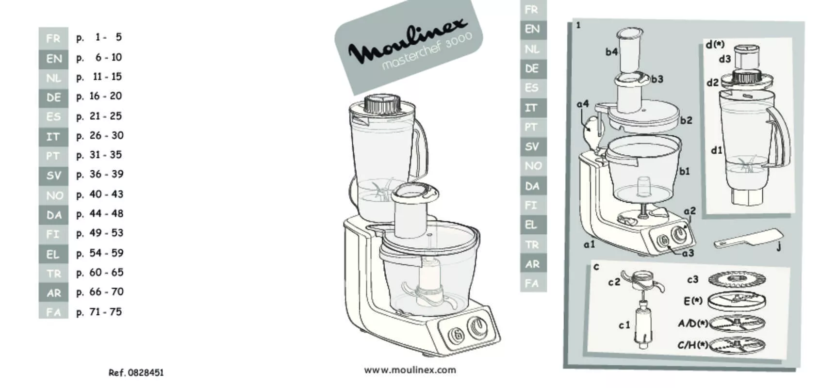 Mode d'emploi MOULINEX FP 3121