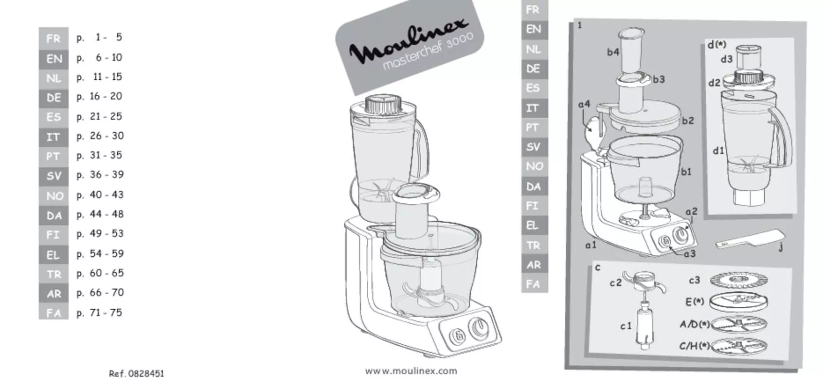 Mode d'emploi MOULINEX FP 3181