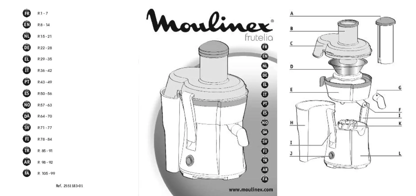 Mode d'emploi MOULINEX JU320172