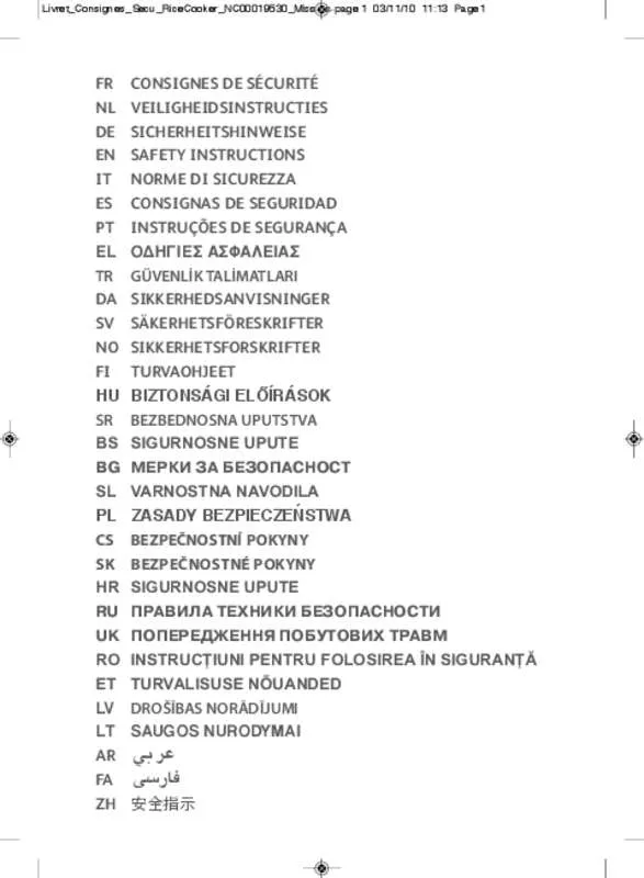 Mode d'emploi MOULINEX MK 1008