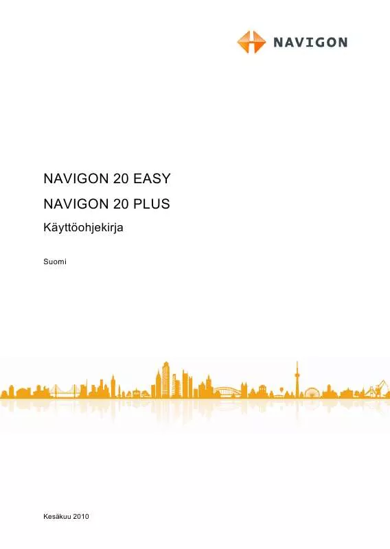 Mode d'emploi NAVIGON 20 EASY