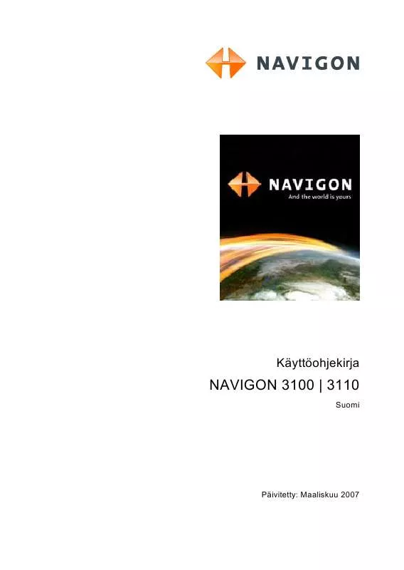 Mode d'emploi NAVIGON 3110